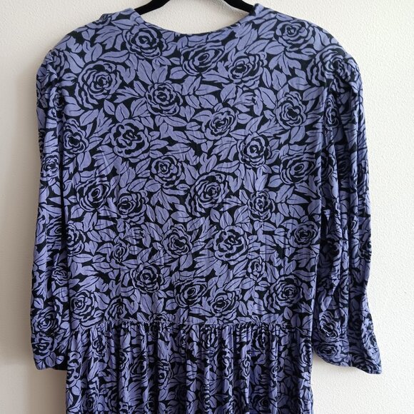 Purple Rose Patterned Jane Schaffhausen Dress - Picture 3 of 3